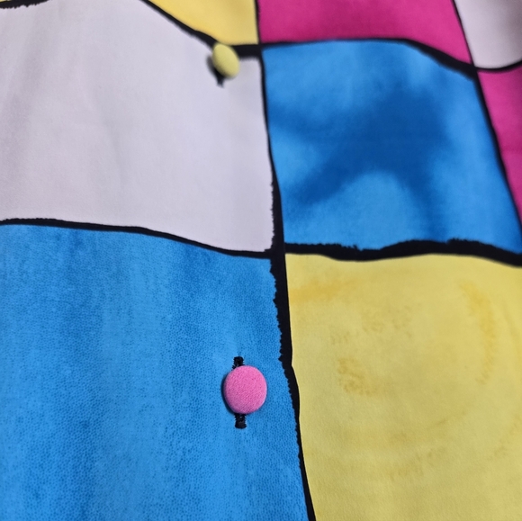 Vintage Colorblock Bright Blouse - Picture 5 of 9